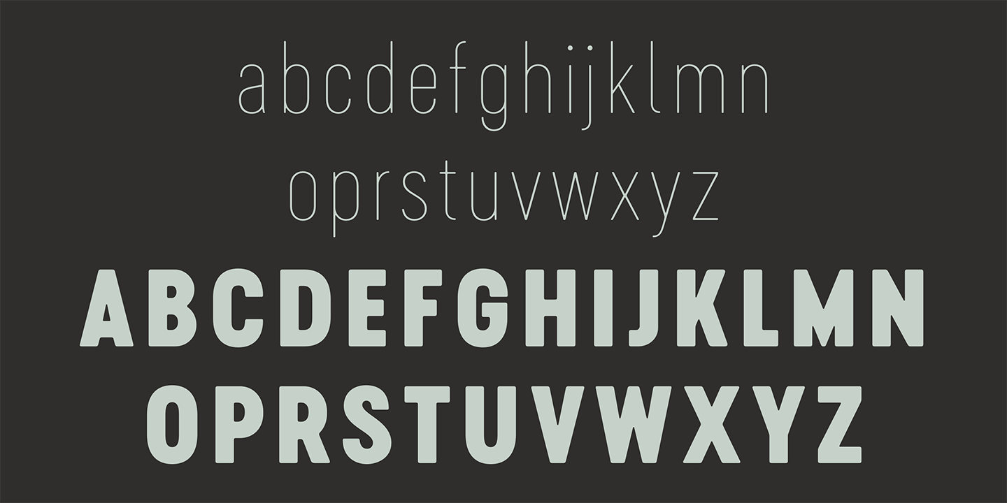 Przykład czcionki Cervino Condensed Medium Condensed